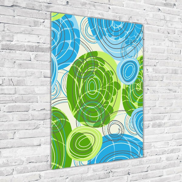 Quadro vetro acrilico verticale Astrazione