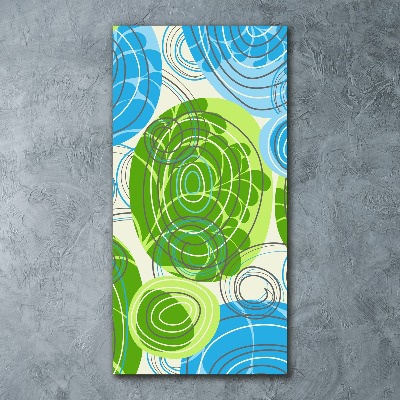 Quadro vetro acrilico verticale Astrazione