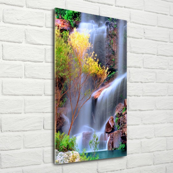Quadro vetro acrilico verticale Cascata