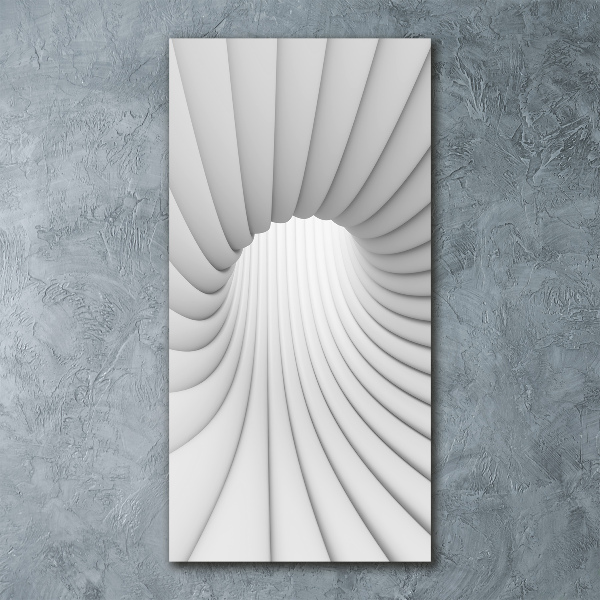 Quadro stampa su vetro acrilico verticale Tunnel astratto