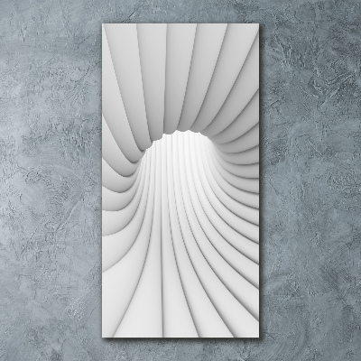 Quadro stampa su vetro acrilico verticale Tunnel astratto