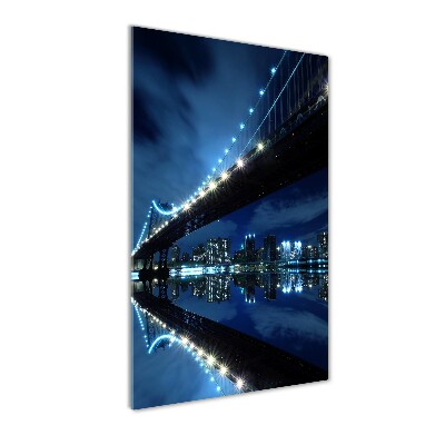 Quadro vetro acrilico verticale Manhattan, New York