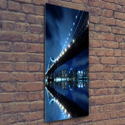 Quadro vetro acrilico verticale Manhattan, New York