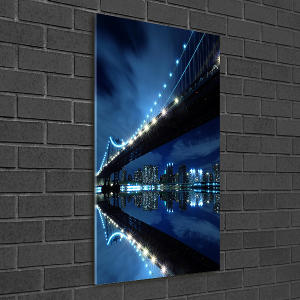 Quadro vetro acrilico verticale Manhattan, New York