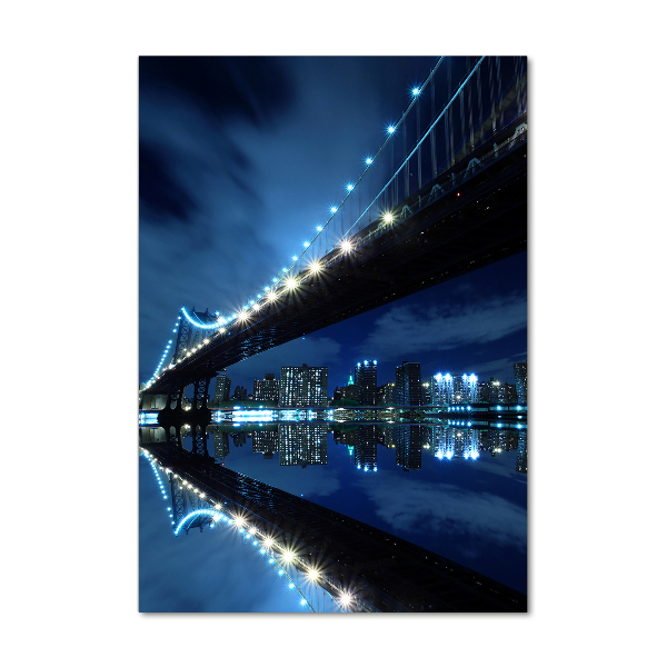 Quadro vetro acrilico verticale Manhattan, New York