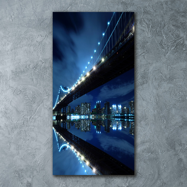 Quadro vetro acrilico verticale Manhattan, New York