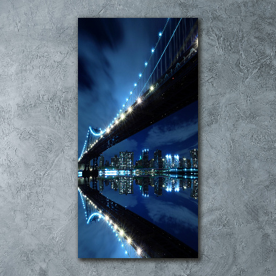 Quadro vetro acrilico verticale Manhattan, New York