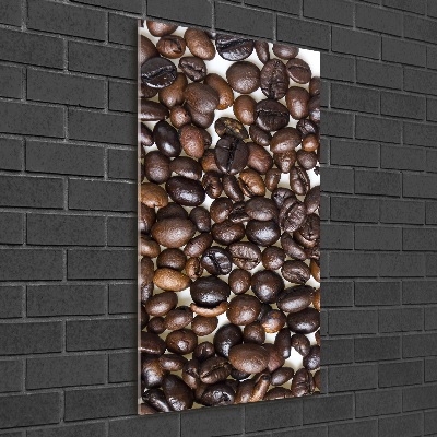 Quadro acrilico verticale Chicchi di caffè