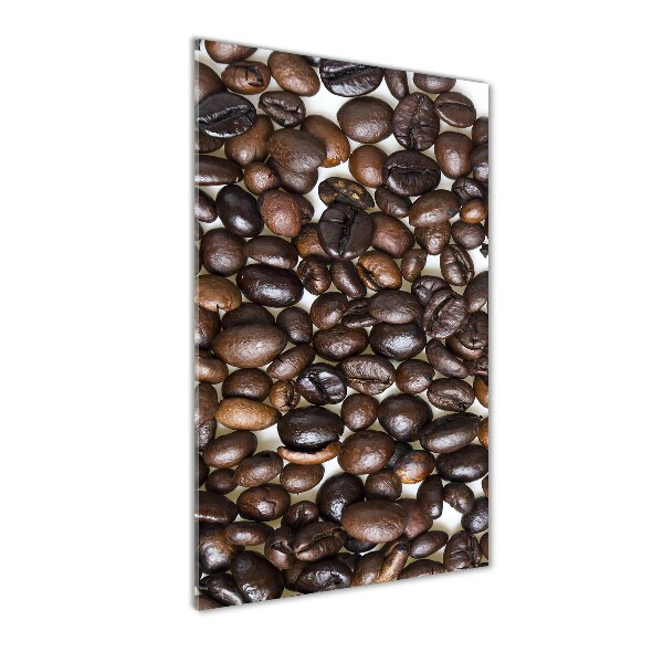 Quadro acrilico verticale Chicchi di caffè
