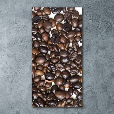 Quadro acrilico verticale Chicchi di caffè