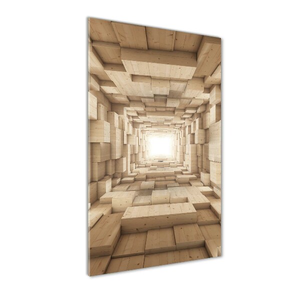 Quadro acrilico verticale Tessuti colorati