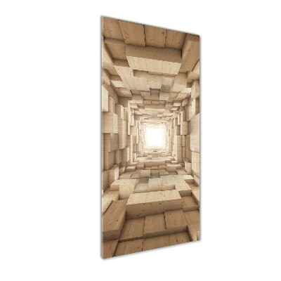 Quadro acrilico verticale Tessuti colorati