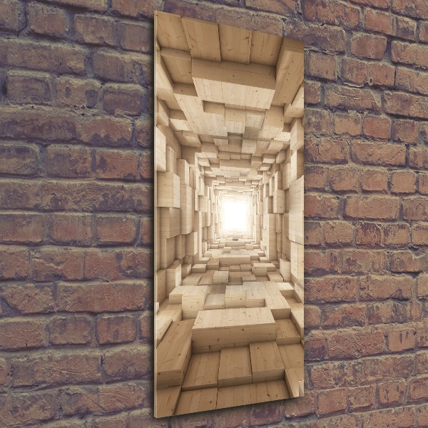 Quadro acrilico verticale Tessuti colorati