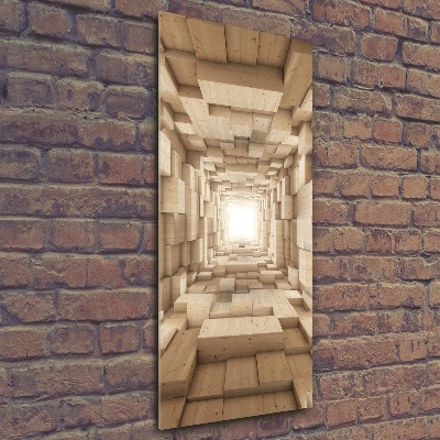 Quadro acrilico verticale Tessuti colorati