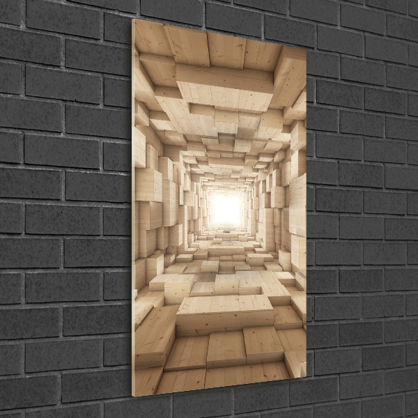 Quadro acrilico verticale Tessuti colorati