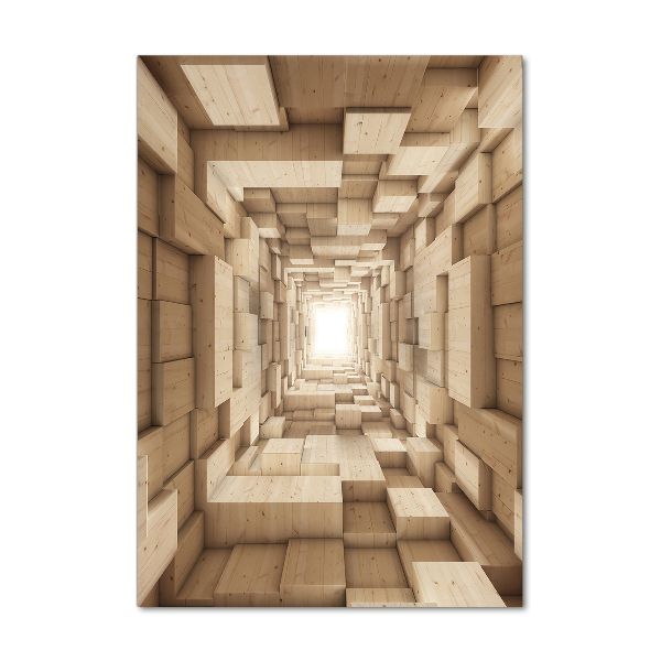 Quadro acrilico verticale Tessuti colorati