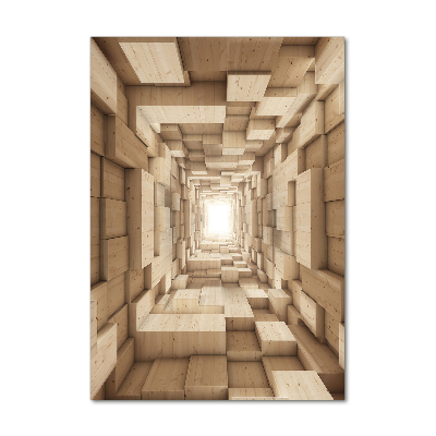 Quadro acrilico verticale Tessuti colorati