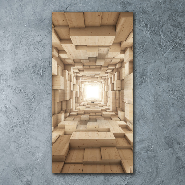 Quadro acrilico verticale Tessuti colorati