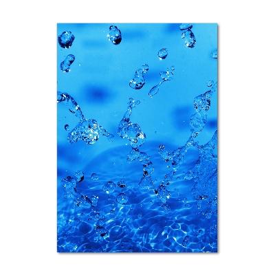 Quadro vetro acrilico verticale Gocce d'acqua