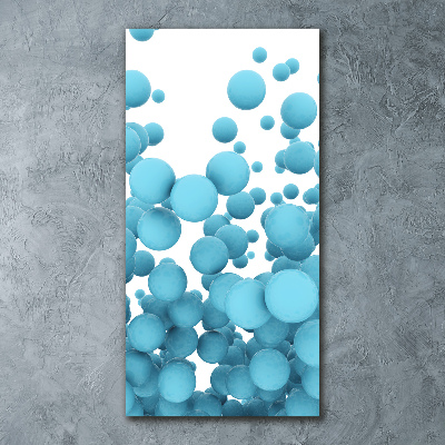Quadro acrilico verticale Sfere astratte