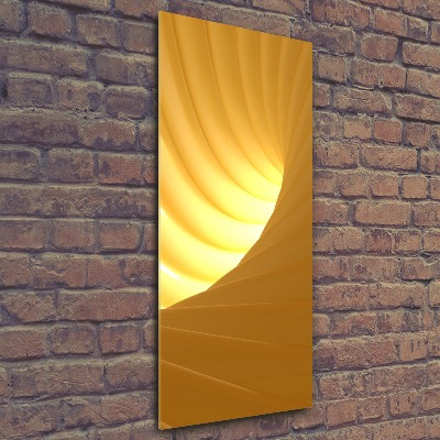 Quadro stampa su vetro acrilico verticale Vortice astratto