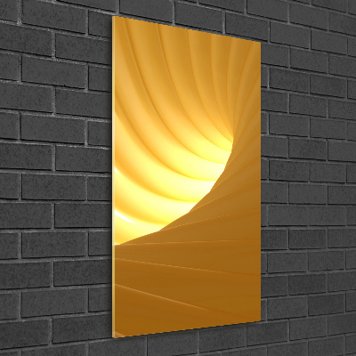 Quadro stampa su vetro acrilico verticale Vortice astratto