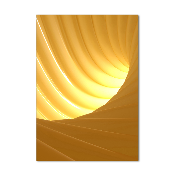 Quadro stampa su vetro acrilico verticale Vortice astratto