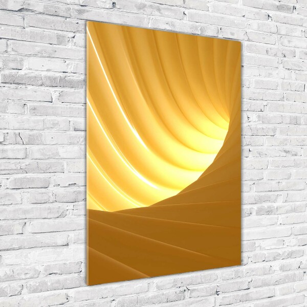 Quadro stampa su vetro acrilico verticale Vortice astratto