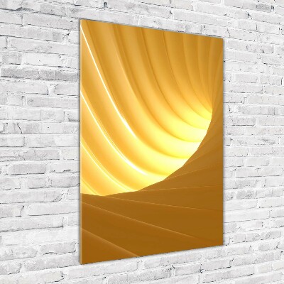 Quadro stampa su vetro acrilico verticale Vortice astratto