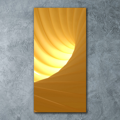 Quadro stampa su vetro acrilico verticale Vortice astratto