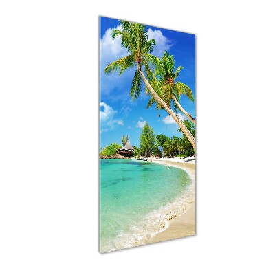Quadro vetro acrilico verticale Spiaggia tropicale