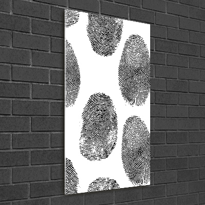 Quadro acrilico verticale Impronte digitali