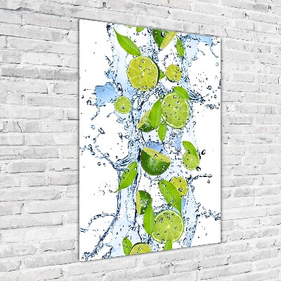 Quadro acrilico verticale Calce e acqua