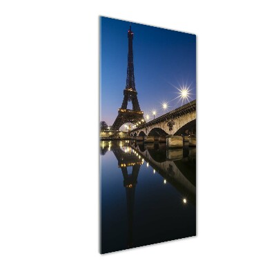 Quadro vetro acrilico verticale Torre Eiffel Parigi