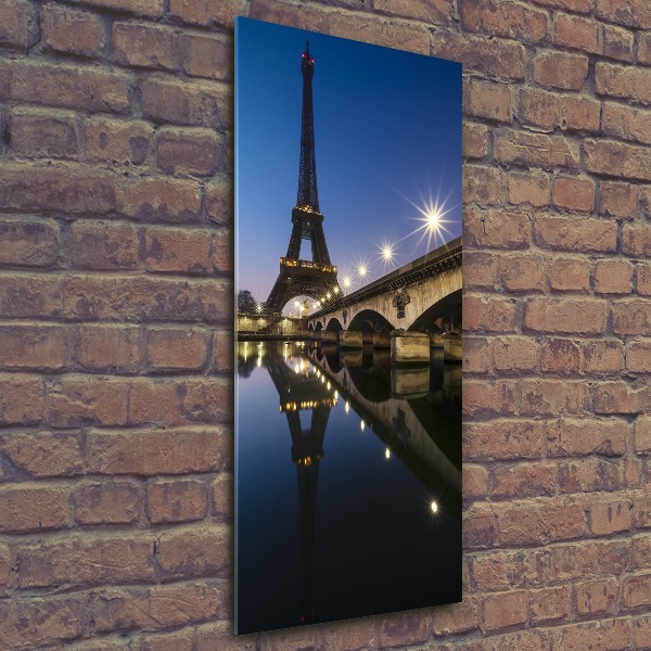Quadro vetro acrilico verticale Torre Eiffel Parigi