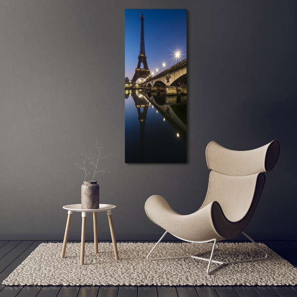 Quadro vetro acrilico verticale Torre Eiffel Parigi