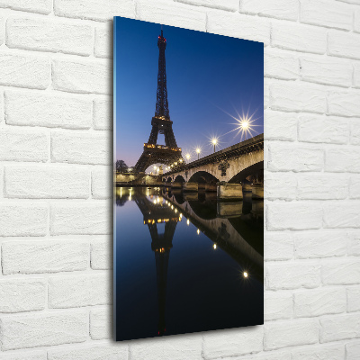 Quadro vetro acrilico verticale Torre Eiffel Parigi