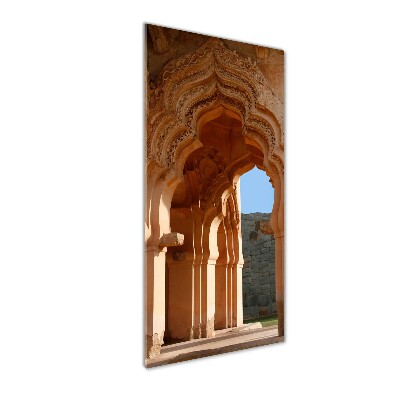 Quadro stampa su vetro acrilico verticale Lotus Mahal Hampi