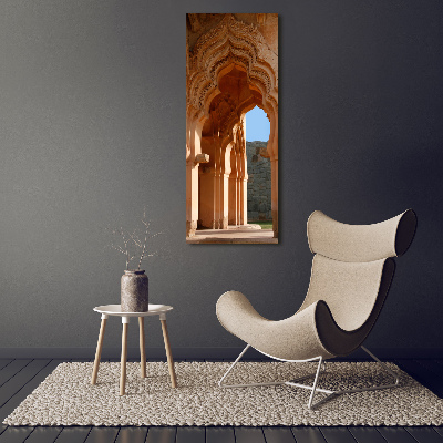 Quadro stampa su vetro acrilico verticale Lotus Mahal Hampi