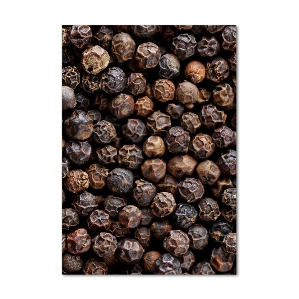 Quadro vetro acrilico verticale Grani di pepe