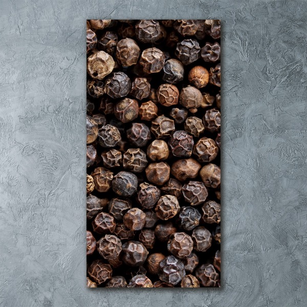 Quadro vetro acrilico verticale Grani di pepe