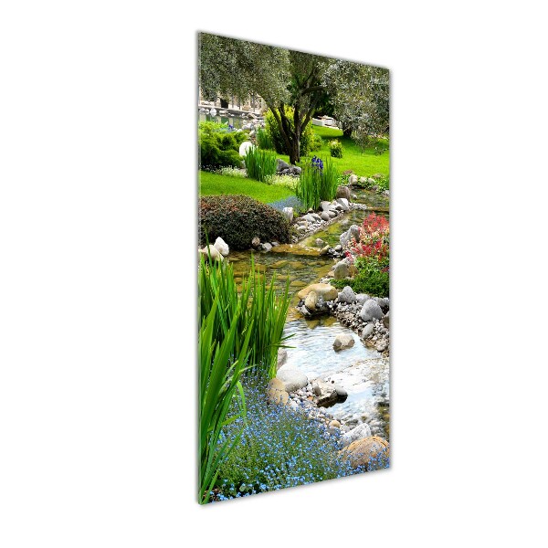 Quadro vetro acrilico verticale Giardino asiatico