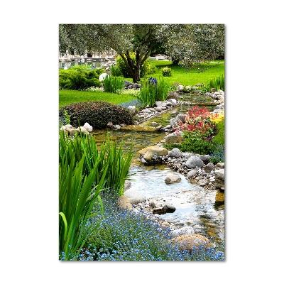 Quadro vetro acrilico verticale Giardino asiatico