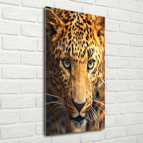 Quadro acrilico verticale Leopardo