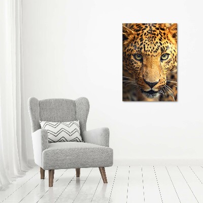 Quadro acrilico verticale Leopardo