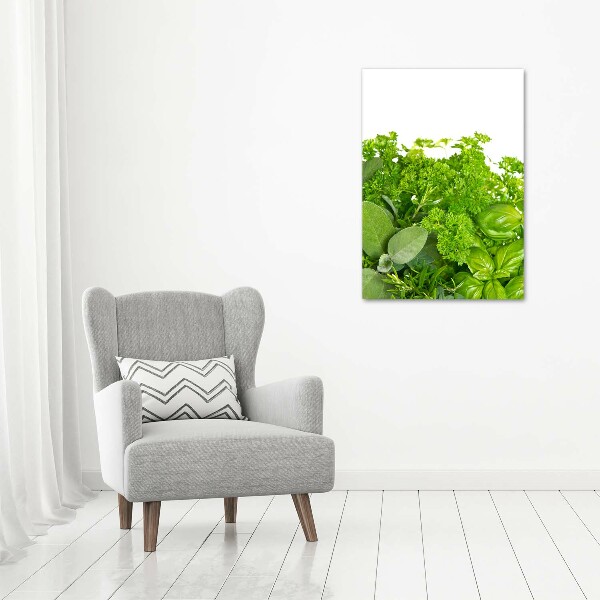 Quadro acrilico verticale Erbe