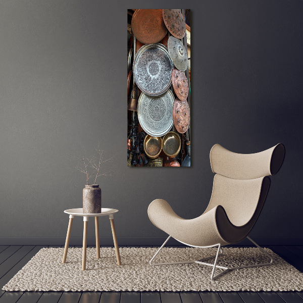 Quadro in vetro acrilico verticale Bazar di Damasco