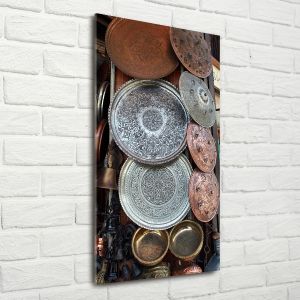 Quadro in vetro acrilico verticale Bazar di Damasco