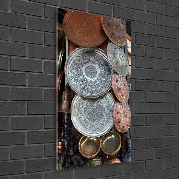 Quadro in vetro acrilico verticale Bazar di Damasco