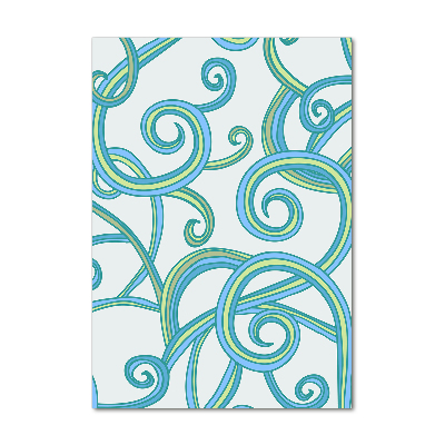 Quadro stampa su vetro acrilico verticale Spirali astratte